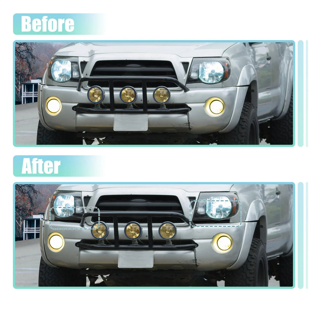 Pair Front Lower Headlight Bumper Grille Filler Trim for Toyota Tacoma (2005–2011)