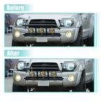 Pair Front Lower Headlight Bumper Grille Filler Trim for Toyota Tacoma (2005–2011)