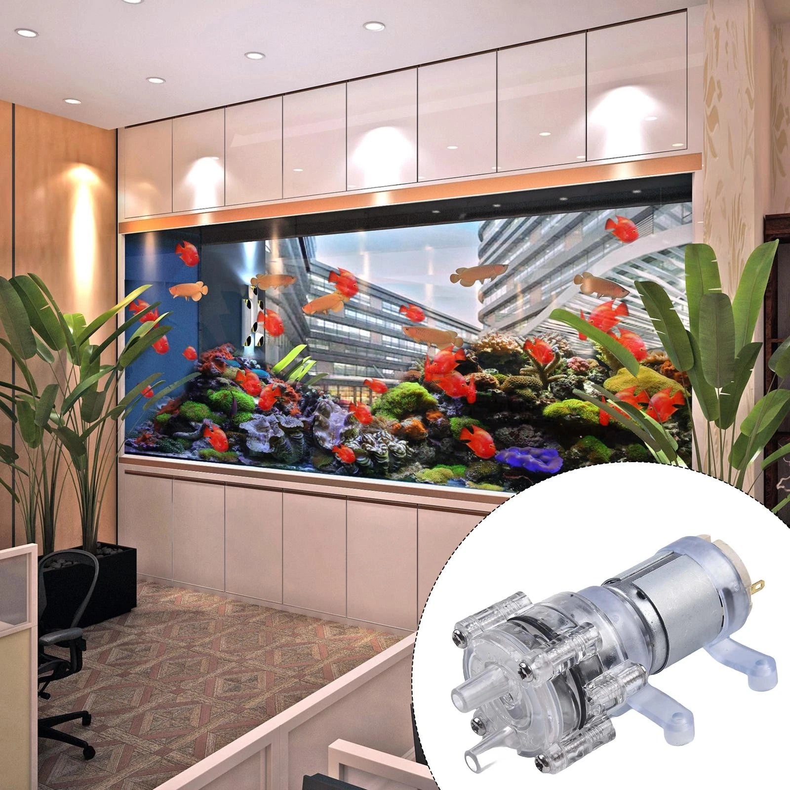 Self Priming Diaphragm Mini Sprayer Pump for Water Dispenser (DC12V)