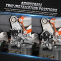 CNC Adjustable Footrest Pedals for KTM 790 890 Adventure/R (2019–2024)
