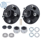 Pre-Greased Trailer Hub Kit 5 Bolt 4-1/2 Inch Circle for 3500lbs #84 Spindle