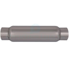 Chrome Stainless Exhaust Muffler for Universal (3" Inlet-Outlet, 16" Overall)