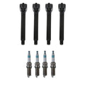 Set of 4 Ignition Coils & 4 Iridium Spark Plugs for Jeep Cherokee (200)