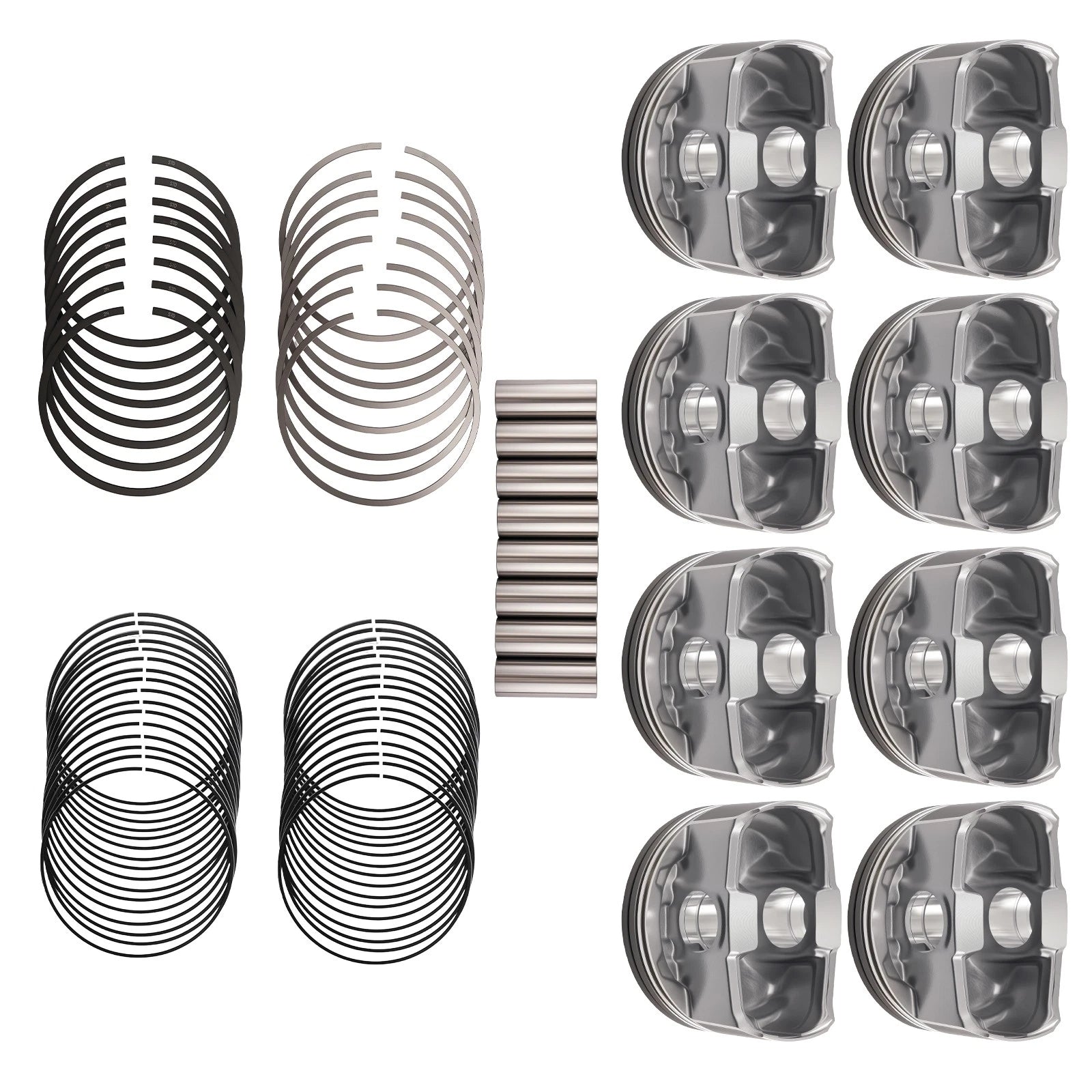 Pistons with Rings for Chrysler Dodge Mitsubishi 4.7L (2008-2011)
