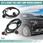1 Pair Tail Light Wiring Harness for Chevrolet Silverado 1500 (2012–2013)