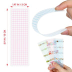 45pcs Tape Storage Board Organizer for Home Office Craft DIY Projects 15x5cm