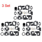 3X Carburetor Rebuild Kit for B&S 3-5HP Engine (495606, 494624, 80200, 81200)
