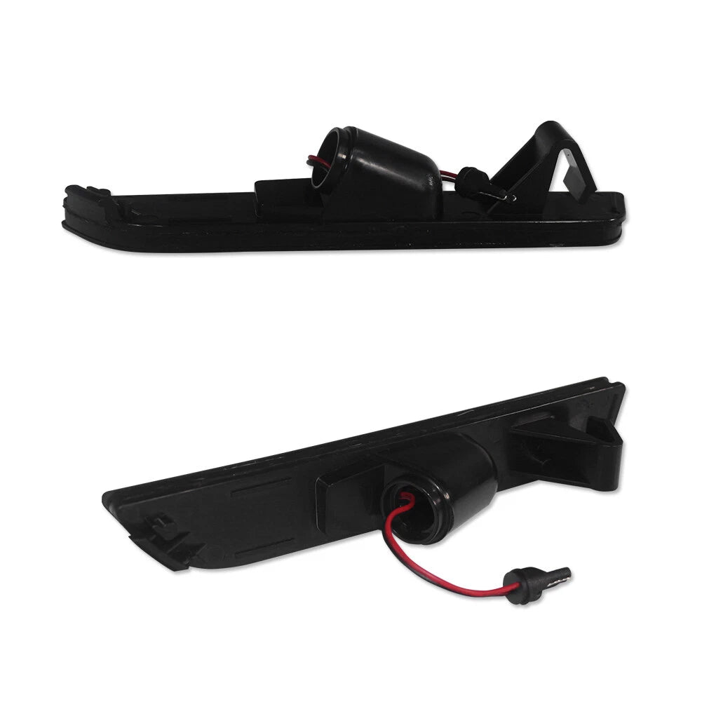 2pc Smoked Lens Red LED Rear Side Marker Lights for Ford Mustang (2010–2014)