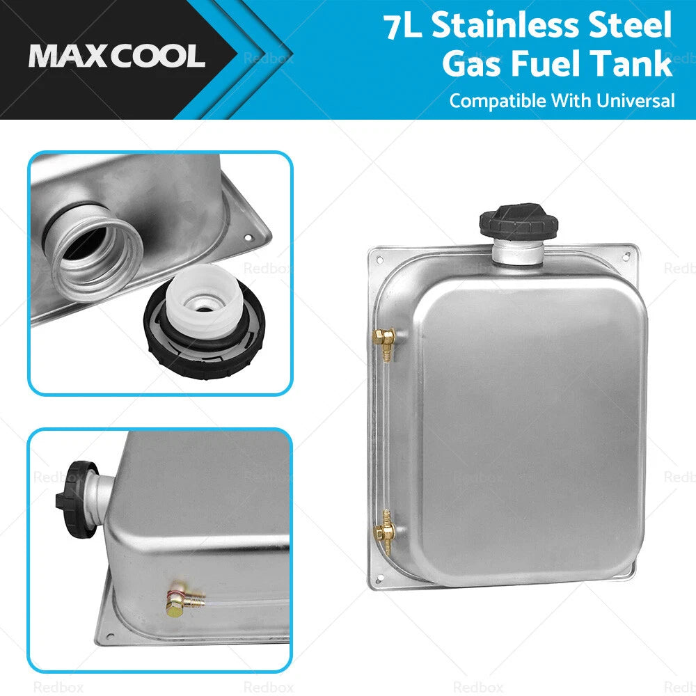 7L Stainless Steel Gas Fuel Tank for Webasto Heater (Fits )