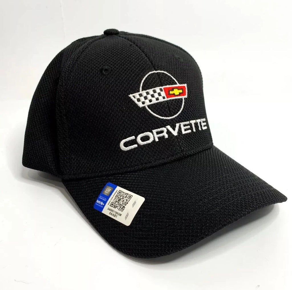 Flexfit Hat Cap Black Style for Chevy Corvette C4 (1984–1996)