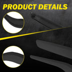 Set of 2 Inner Door Handle Pull Trim Panels Black for BMW X1 E84 (2009–2015)