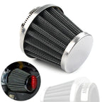 42mm Chrome Motorcycle Air Filter Cleaner for Dirt Pit Quad ATV Bike
