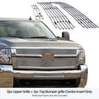 Stainless Chrome Billet Grille Combo for Chevy Silverado 2500/3500HD (2007-2010)