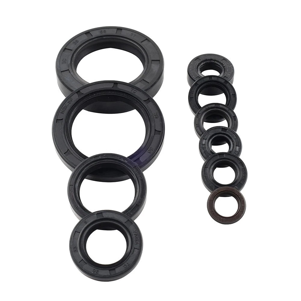 10pcs Engine Oil Seal Kit for Honda CRF250R CRF250X (2004–2017)