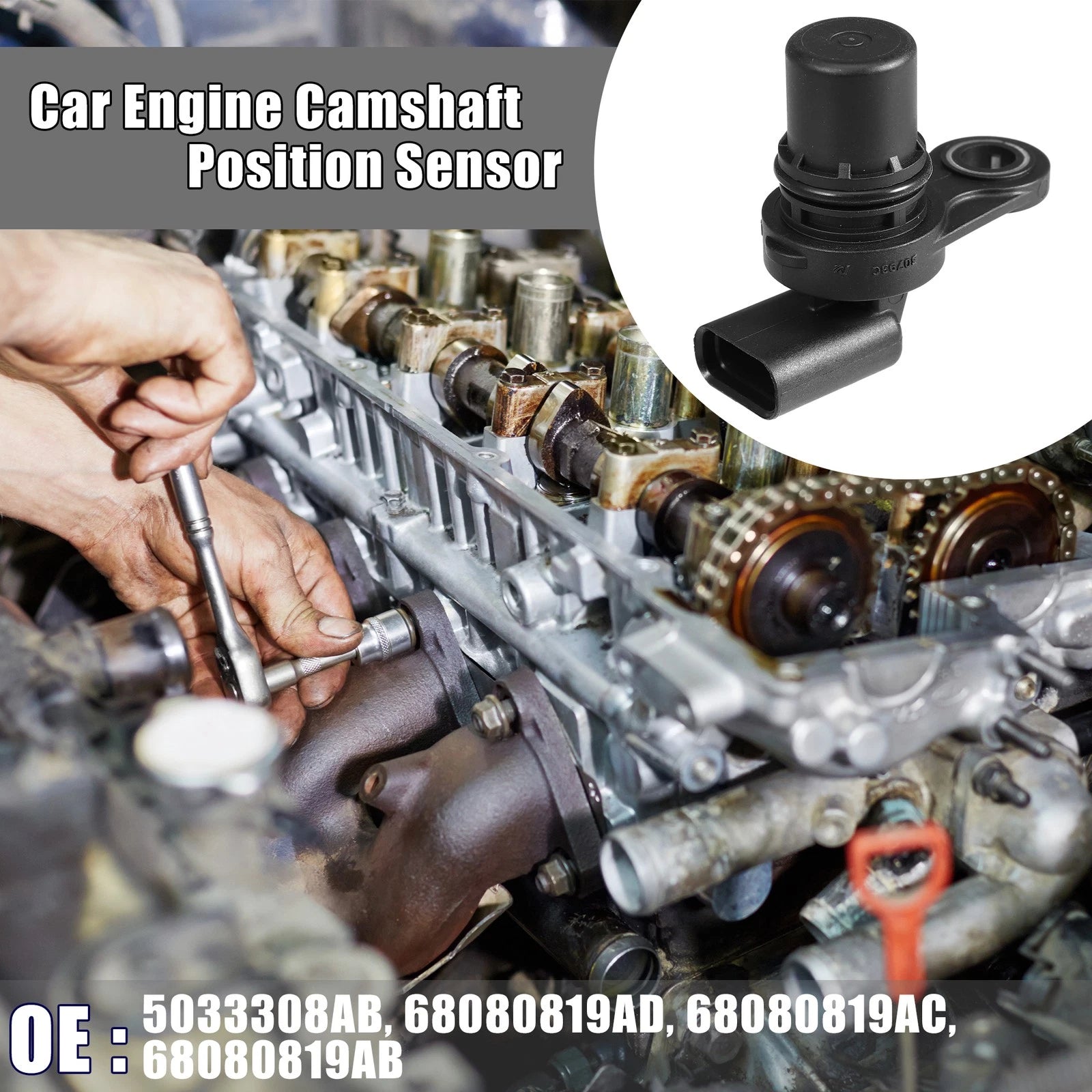 Camshaft Position Sensor 5033308AB for Dodge Avenger Dart (2012–2016)