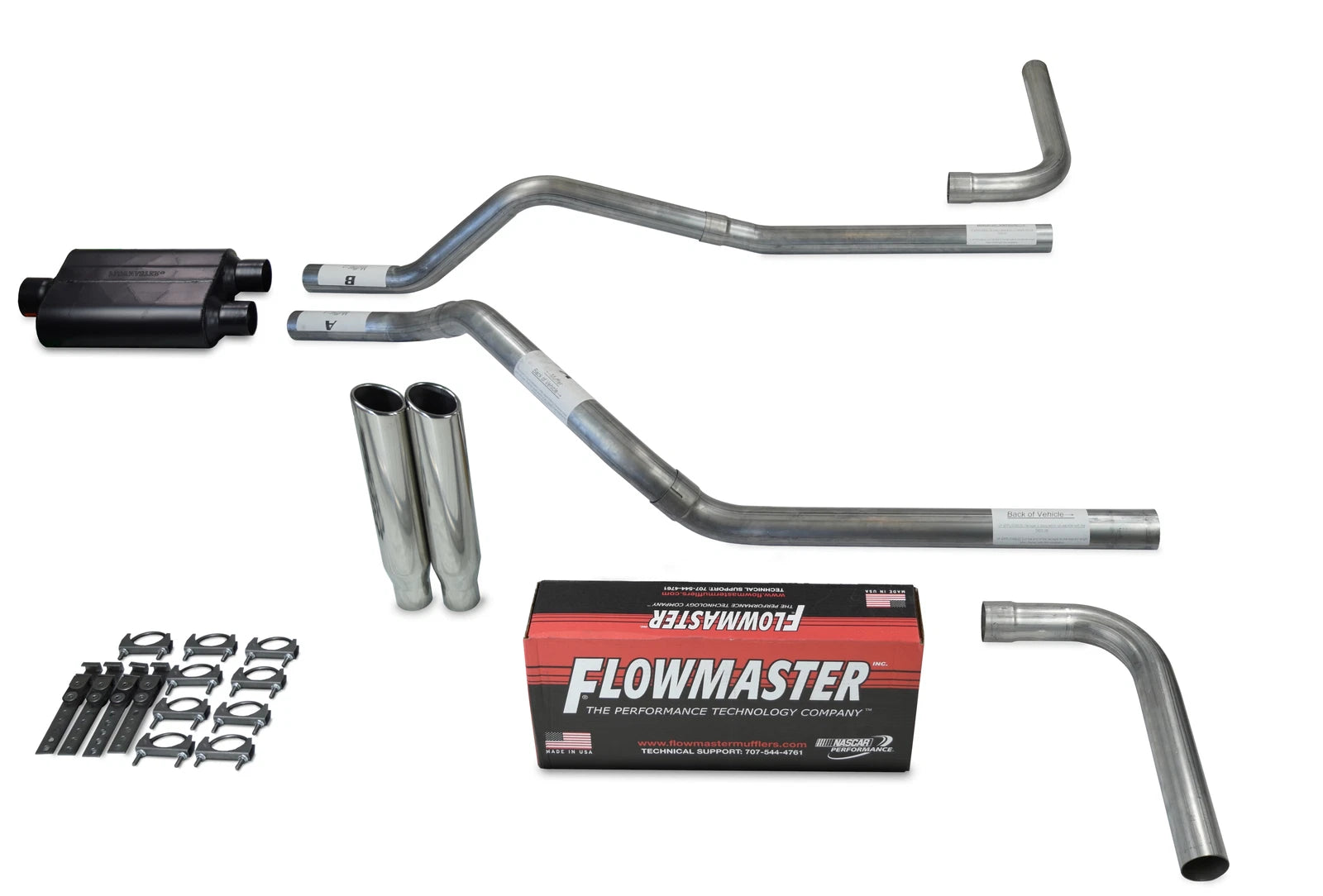 Dual Exhaust Kit for Chevy Blazer (1995–1999) - Flowmaster 40 Series, 2.5"
