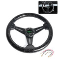 6 Bolt 14 Inch Universal Forged Carbon Fiber Racing Steering Wheel Deep Dish