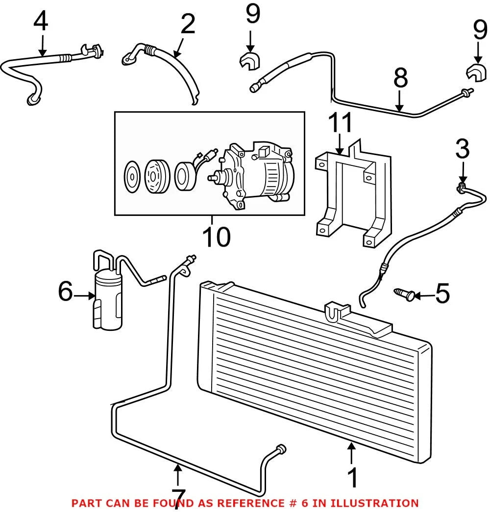 A/C Accumulator for Dodge Ram 3500 (2002–2010) 55057016AA