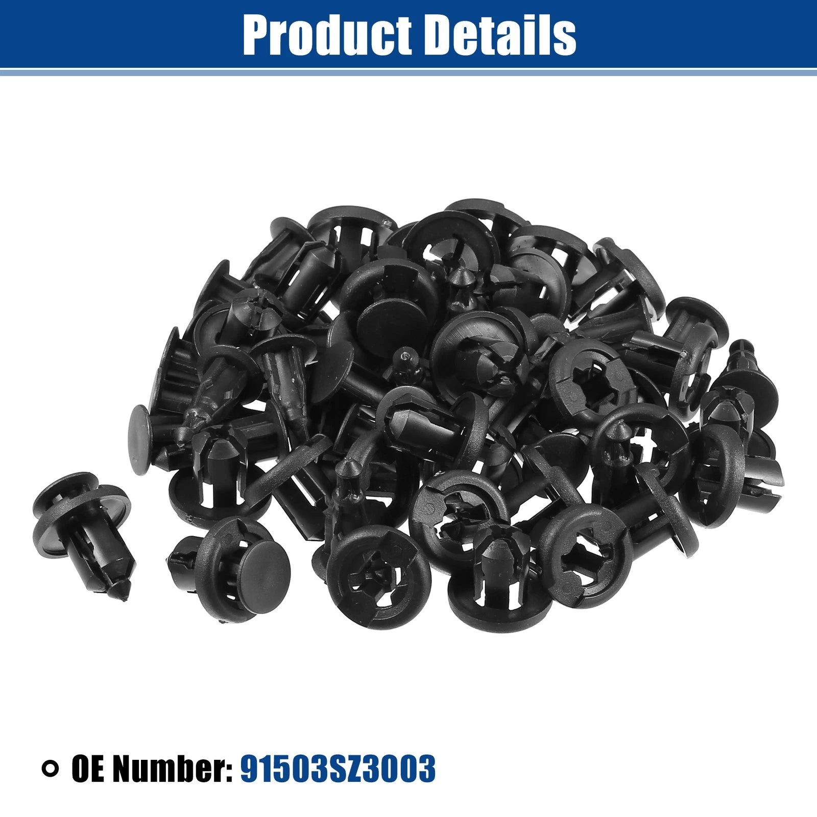 30 Pcs Bumper Retainers Clips for Honda (No. 91503SZ3003)