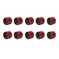 10 x Engine Cover Bolts Screw Caps CNC Red for Harley Twin Cam Electra Glide Dyna