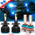 4X Blue High Low Dual Beam LED Headlight Fog Light Bulb for Honda CR-V (2007–2014)