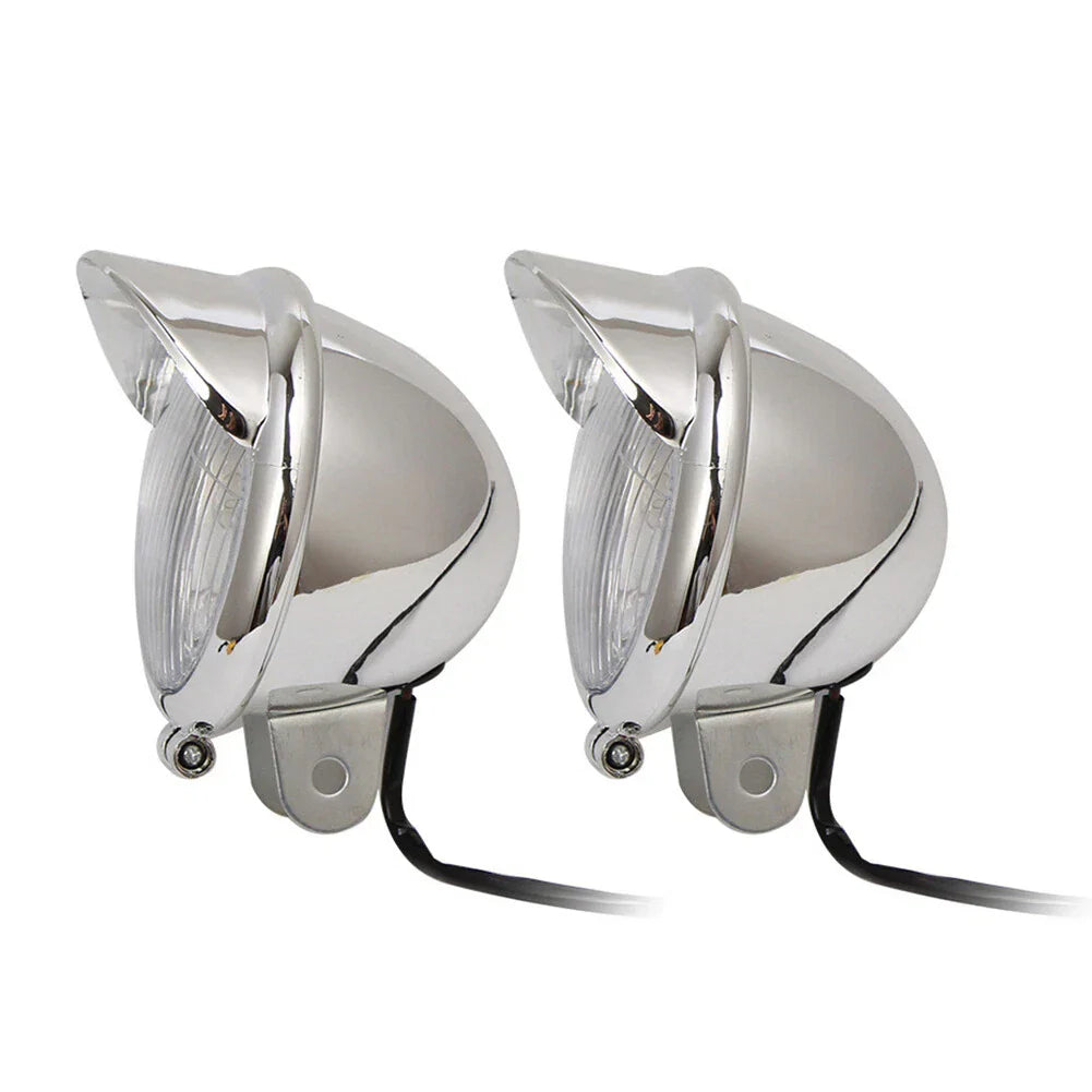 Chrome Fog Lights for Kawasaki Vulcan VN 800 900 1500 1600 1700 2000