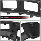 Front Bumper Face Bar for Chevy Silverado 1500 (2014–2015) w/Fog Lamp Cutouts Black