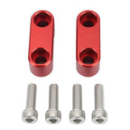 2pcs Red Handlebar Clamp Cover for Honda CRF300L Rally (2021–2024)