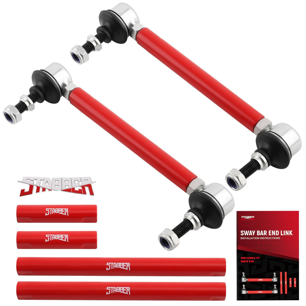 Front Sway Bar Link Kit for BMW E36 M3 E46 M3 E90 E91 E92 E93 with Mounting Nuts