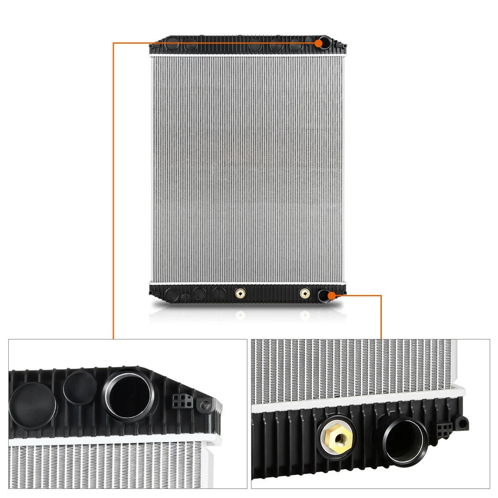 Full Aluminum 2-Row Cooling Radiator for Volvo VNL Series (2007–2014)