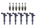 Set of 6 Ignition Coils & Iridium TT Spark Plugs for Jeep Dodge Mitsubishi