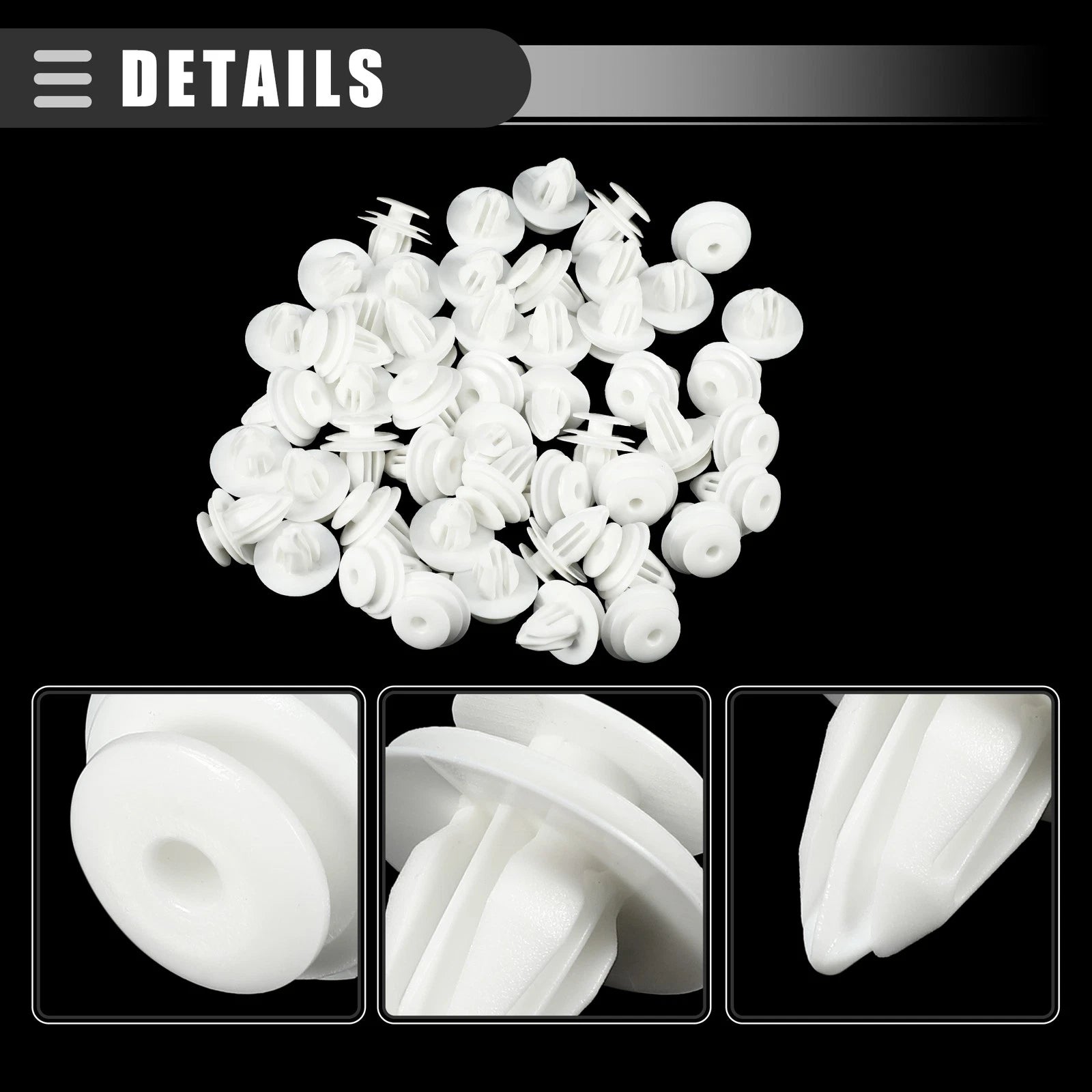 50 Pcs Door Trim Panel Push Clips for Nissan (No. 0155309791)