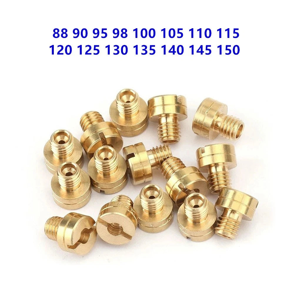 15Pcs Carburetor Main Jets for Mikuni N100/604 VM22 VM24 VM26 VM30 (88-150)