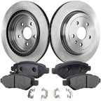 Set of 2 Brake Rotors and Pads for Cadillac CTS (2008–2014) Rear