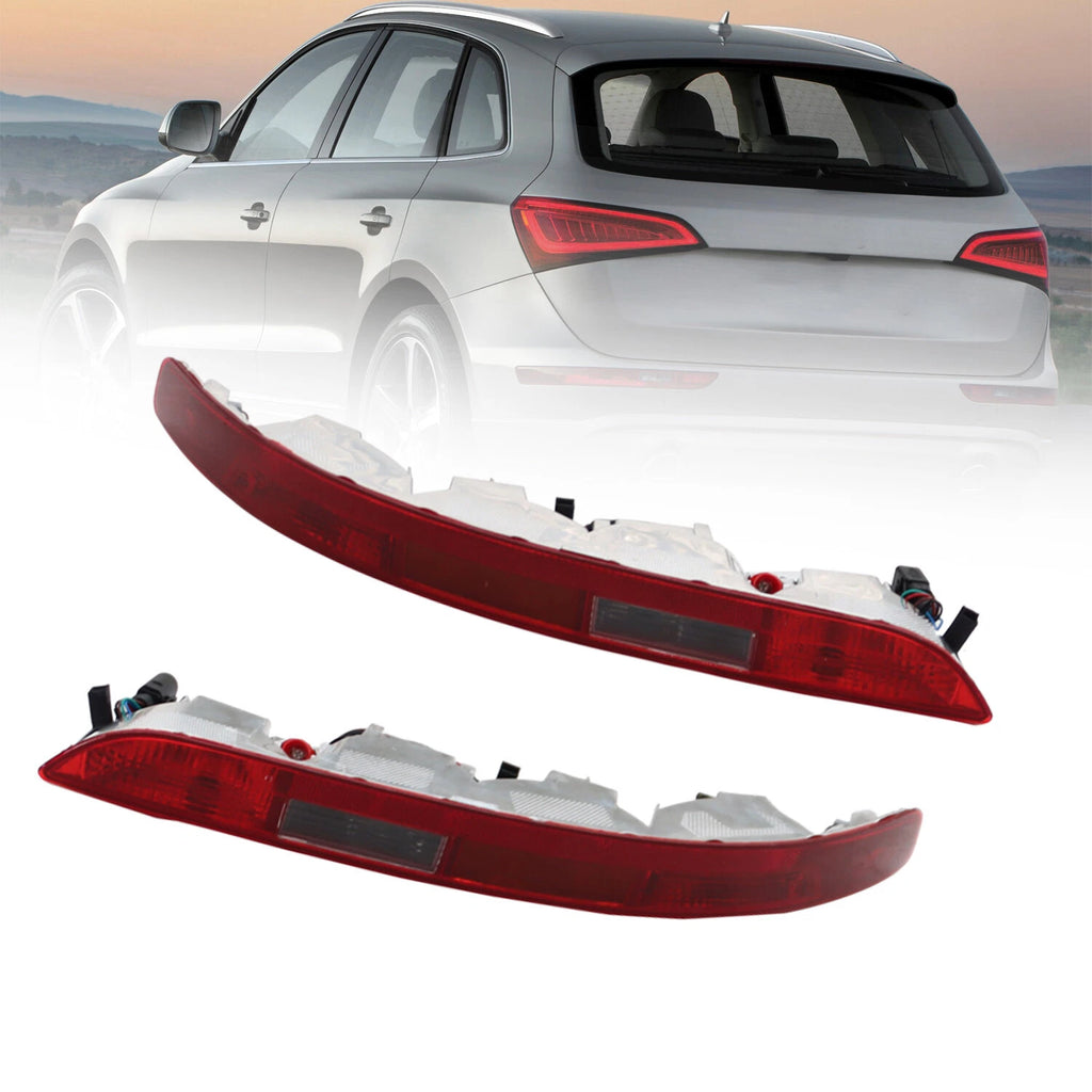 Set of 2 Rear Lower Bumper Tail Light Reverse Stop Lamps for Audi Q5 (2009–2016)