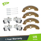 Set of 4 Brake Wheel Cylinders with Shoes for Honda Foreman TRX450 (1998–2004)