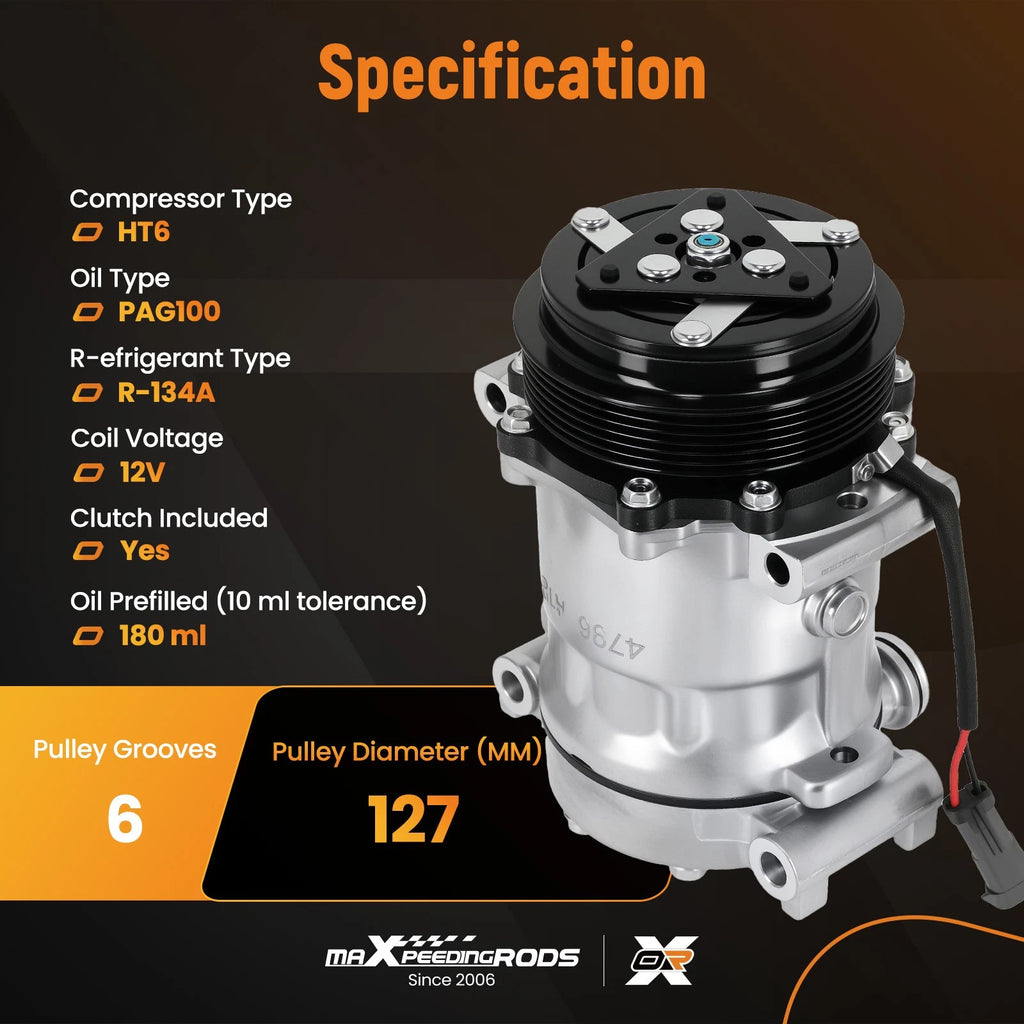 A/C Air Conditioning Compressor with Clutch for Chevrolet GMC Truck (CO20151C)