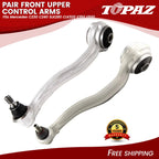 Pair Front Upper Control Arms for Mercedes C230 C240 SLK280 CLK320 E350 E500 (2000–2010)