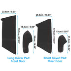8Pcs Door Panel Armrest Cover for Honda Civic (2016–2020) Black Red Line