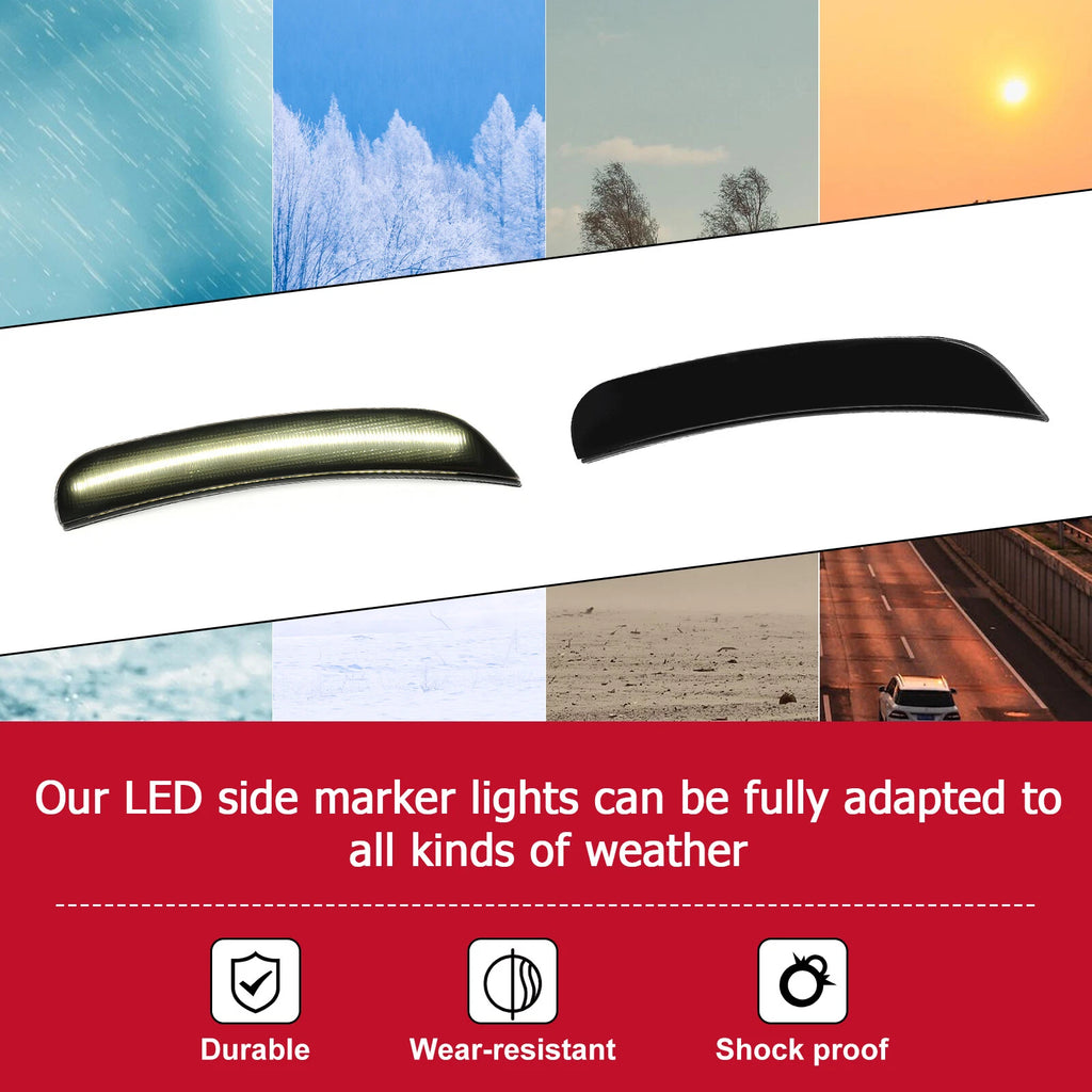 LED Side Bumper Marker Lights for Dodge Charger (2015-2023)