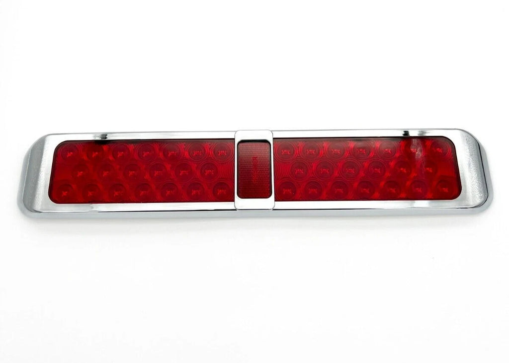 Red LED Stop Turn Tail Light Rectangle Bar with Bezel for Universal (40)