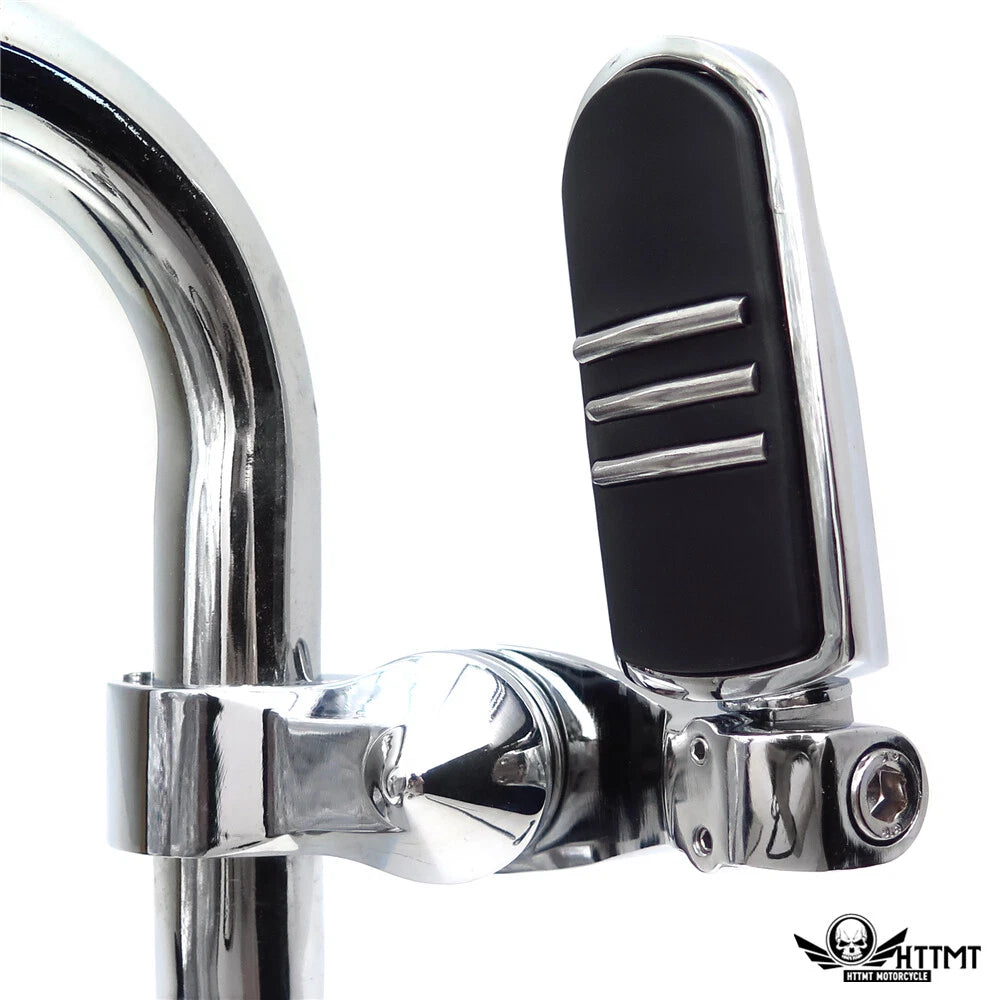 Streamliner Foot Peg Set for 1.25" Engine Guard (Adjustable Mount Kit)