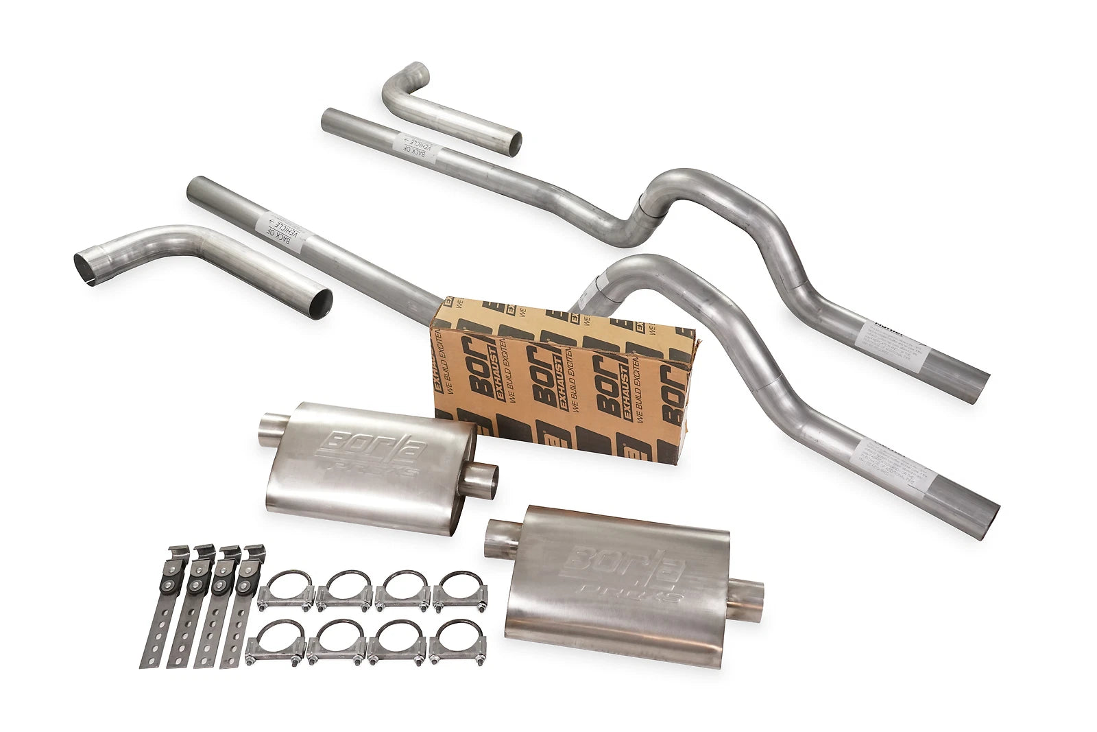 Dual Exhaust Kit 2.5" Borla Pro XS for GM C/K10 (1981–1987)