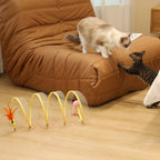 Folded Cat Tube Tunnel for Kittens - Interactive Decompression Toy