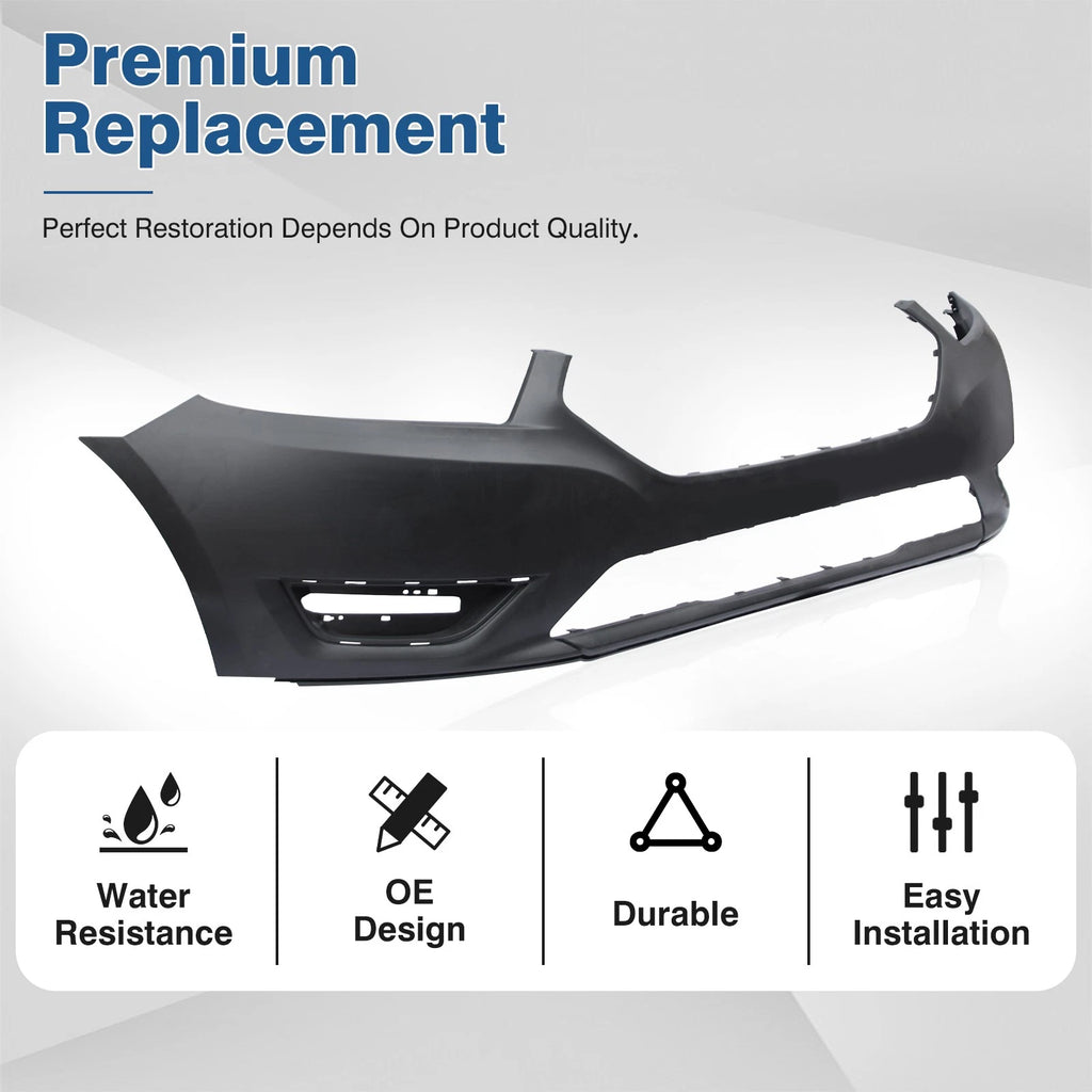 Front Bumper Cover for Ford Taurus (2013–2019) Primed Plastic
