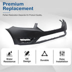 Front Bumper Cover for Ford Taurus (2013–2019) Primed Plastic