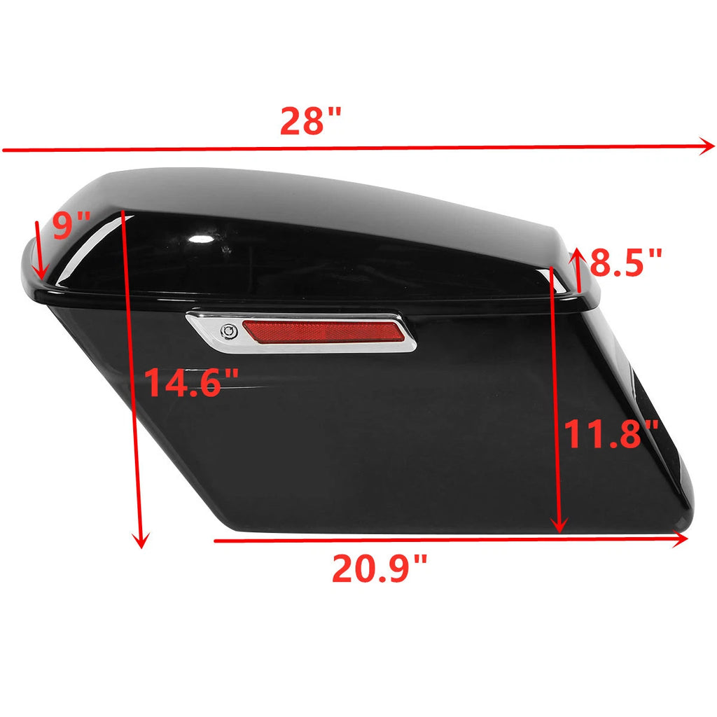 Saddle Bags with Conversion Brackets for Harley Softail Fatboy (2000–2023)