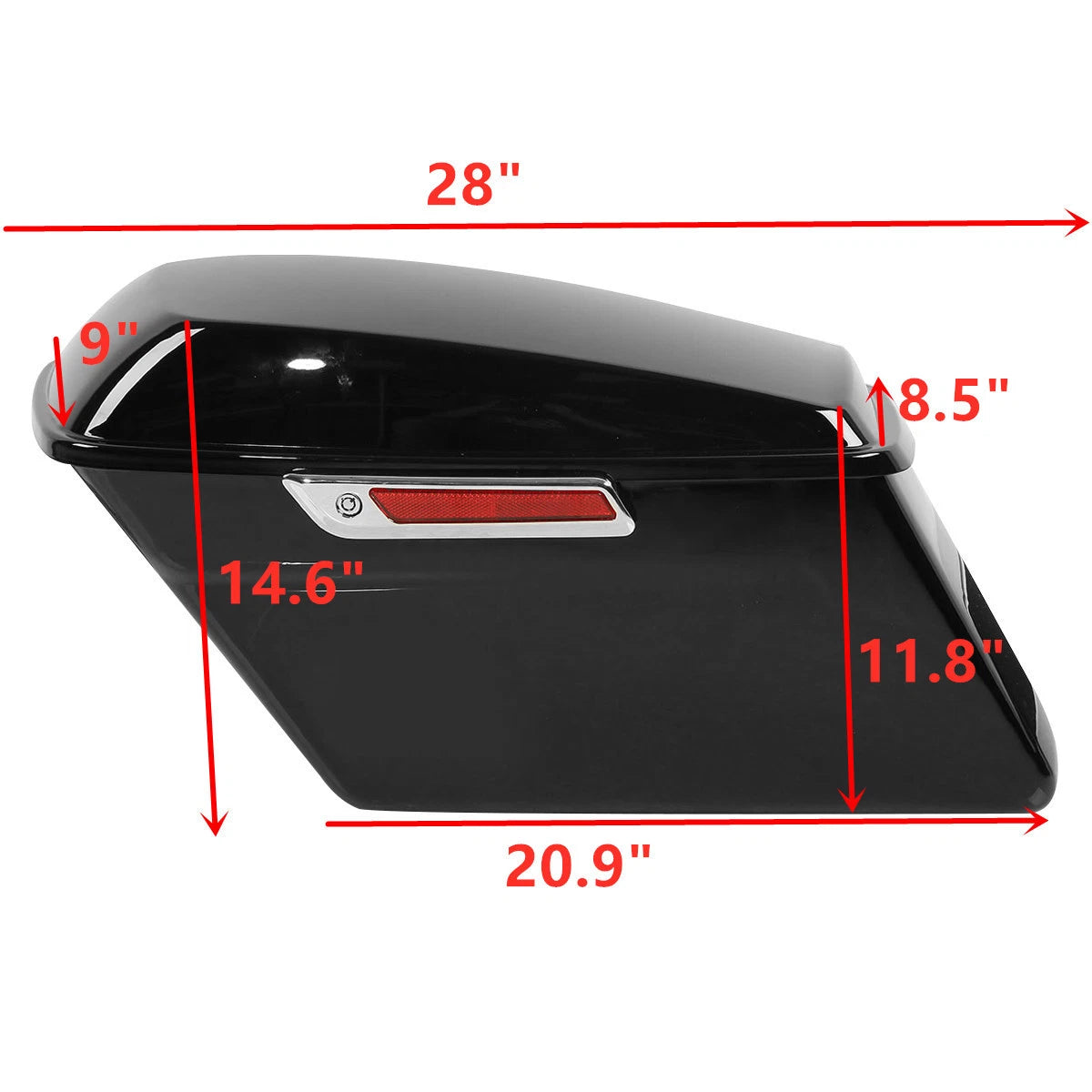 Saddle Bags with Conversion Brackets for Harley Softail Fatboy (2000–2023)