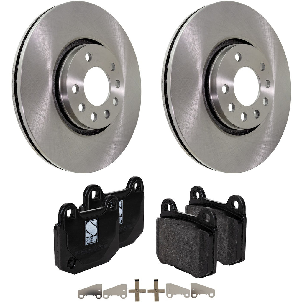 Rear Brake Disc Rotors and Pads Kit for Mitsubishi Lancer (2003–2006)