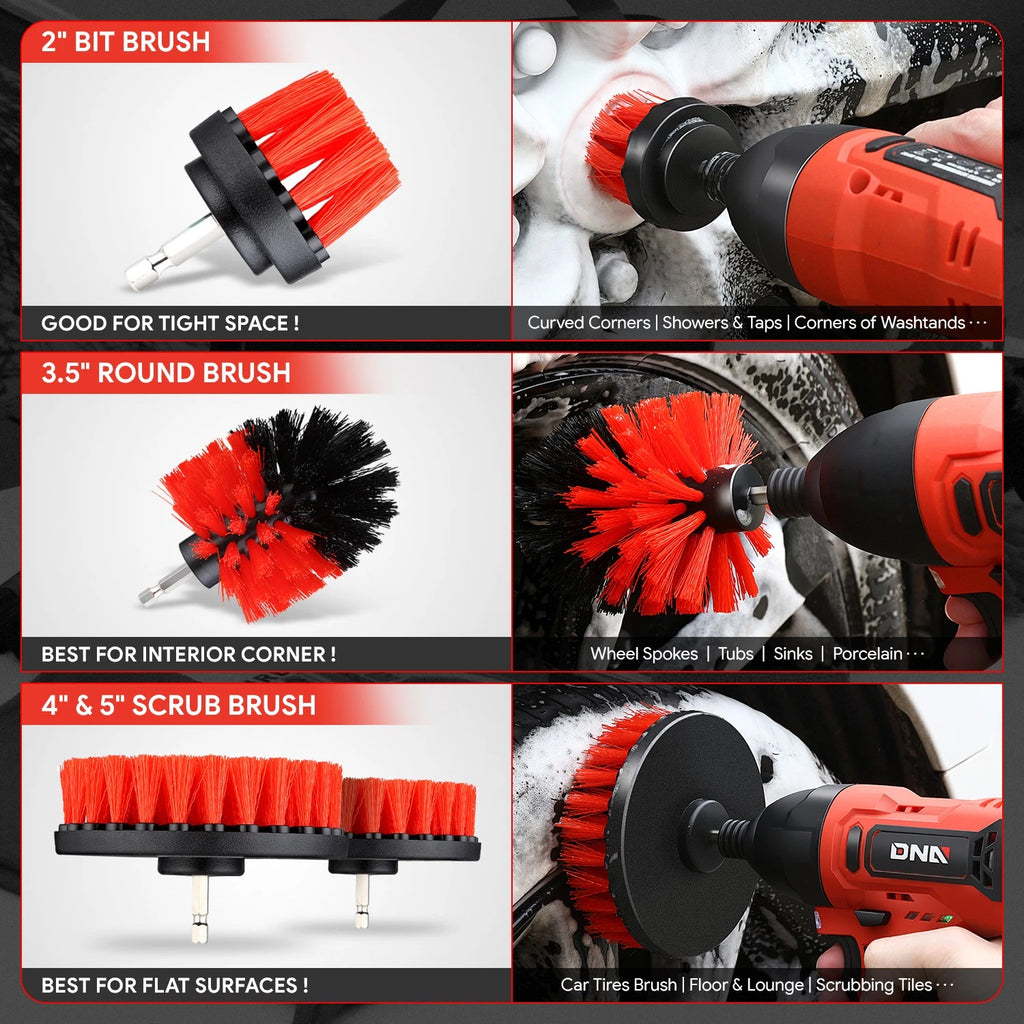 19-Piece Car Wash Cleaning Kit for All Vehicles (Interior Exterior)